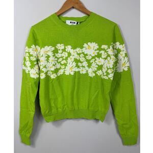 New MSMG Maglia Sweater in Green Women's Size S